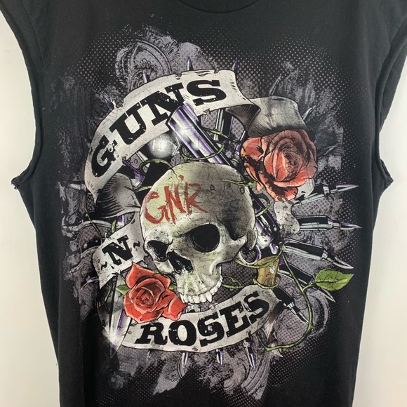 Guns and Roses Band Muscle T-Shirt Size L - Picture 2 of 5